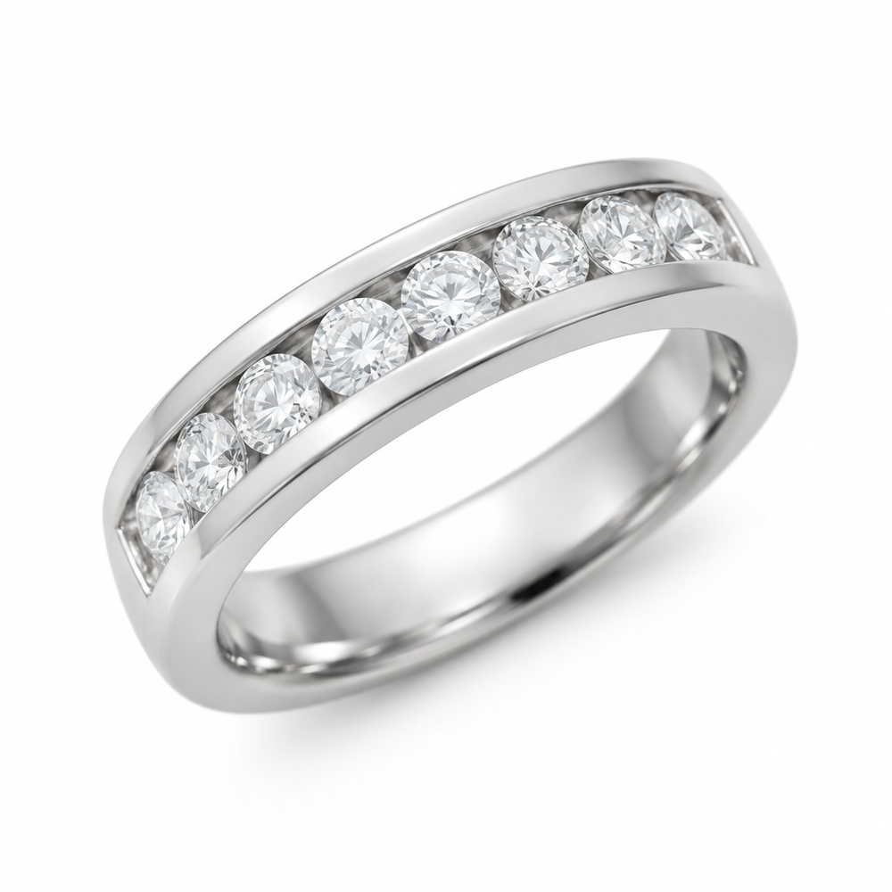 Channel Set Diamond Ring