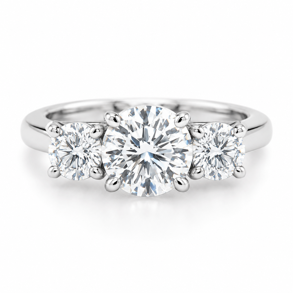 Three Stone Diamond Ring Setting